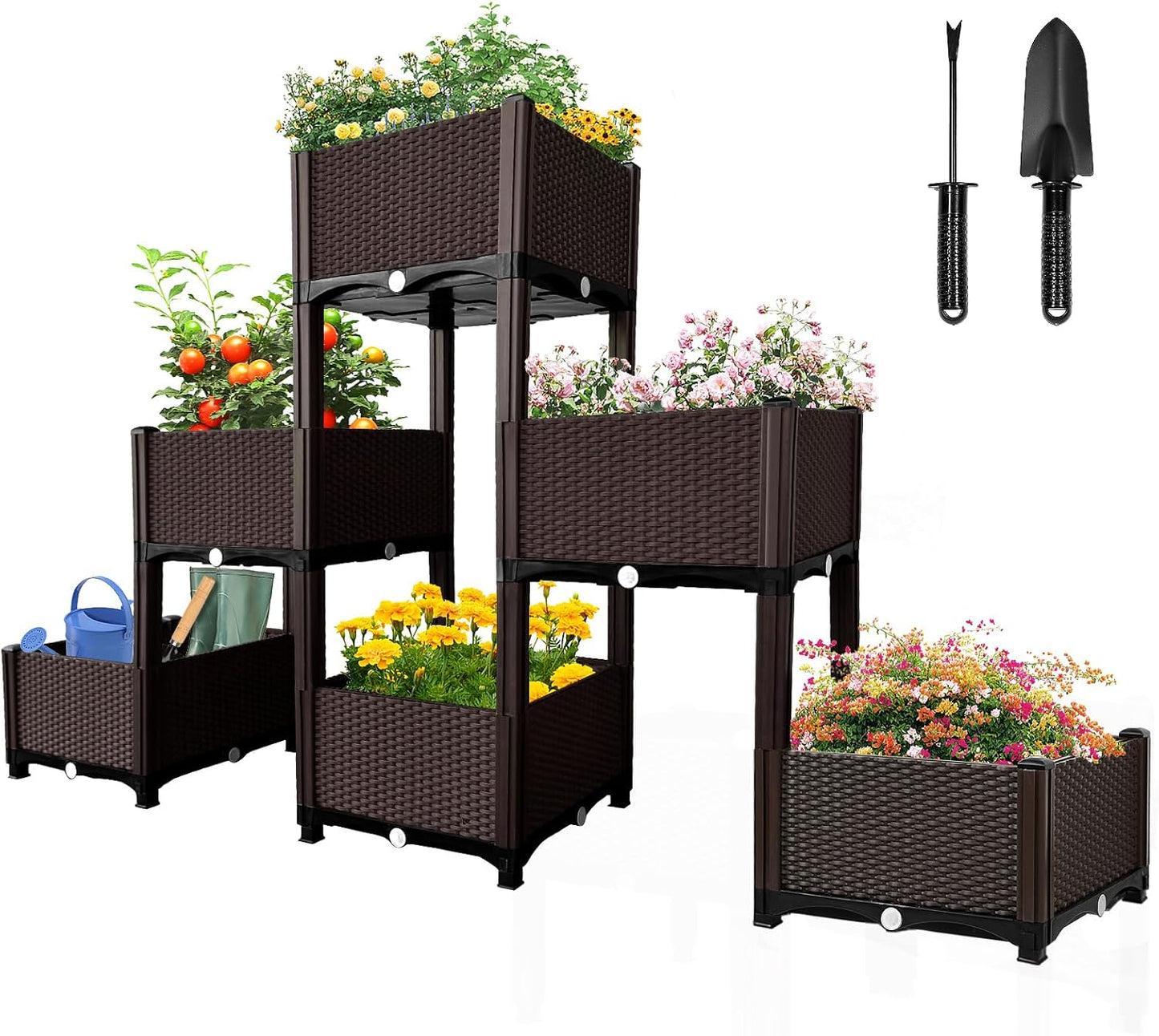 Raised flower beds