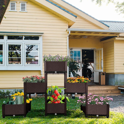 Raised flower beds