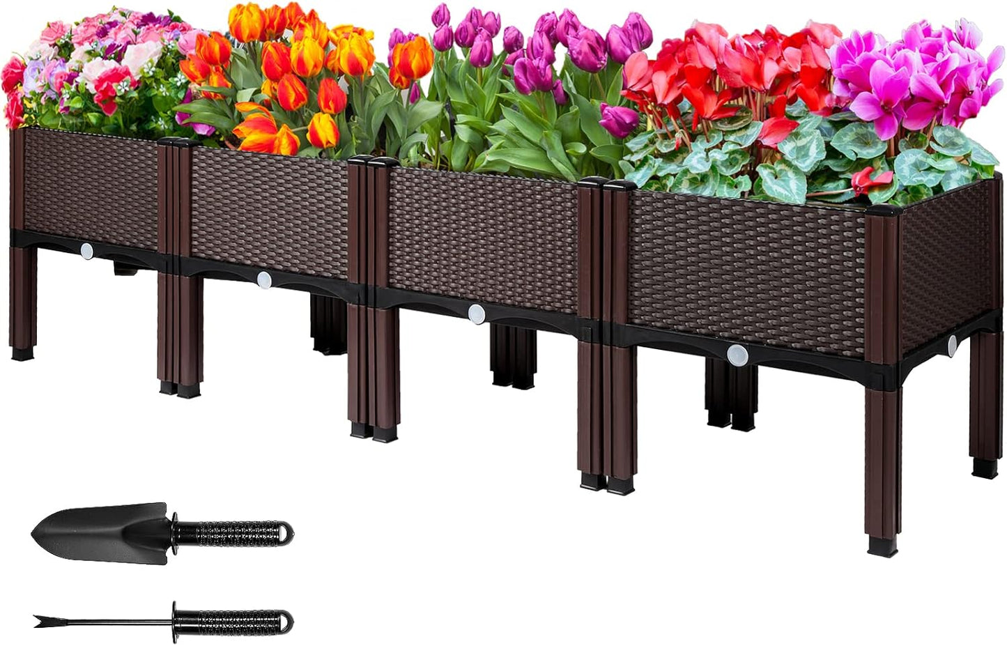 Raised flower beds