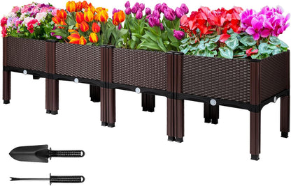 Raised flower beds