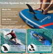 PRAISUN All-Round Inflatable SUP – 12' x 35" Wide Stand Up Paddle Board for Yoga, Fishing & Family Fun | Includes Deluxe Seat & Complete Kit