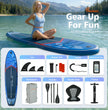 PRAISUN All-Round Inflatable SUP – 12' x 35" Wide Stand Up Paddle Board for Yoga, Fishing & Family Fun | Includes Deluxe Seat & Complete Kit